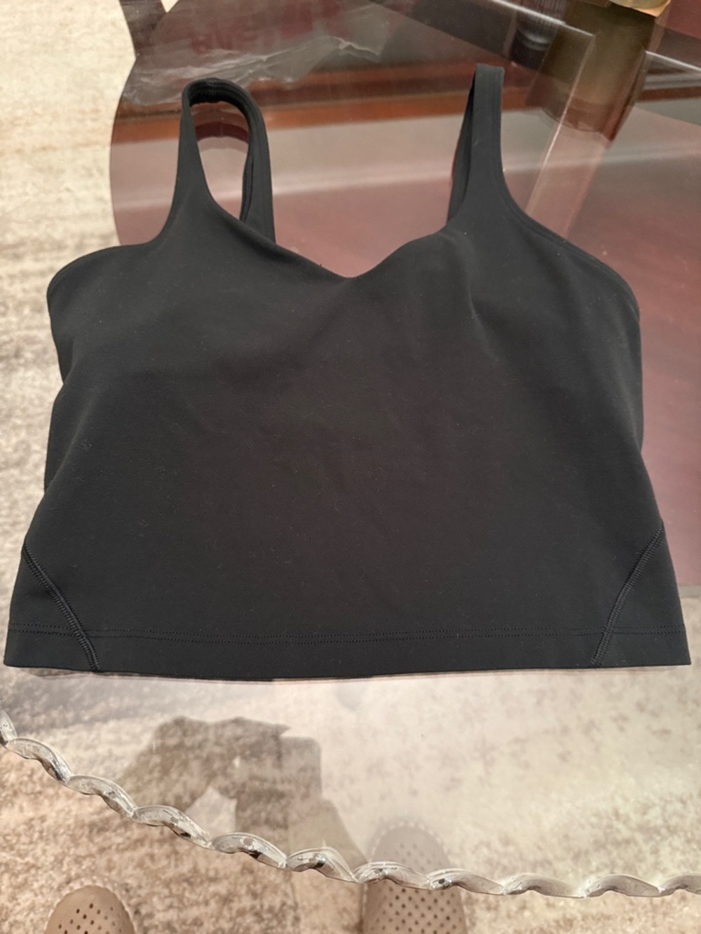 lululemon Align Black Seamless Sport Bralette, Size 8